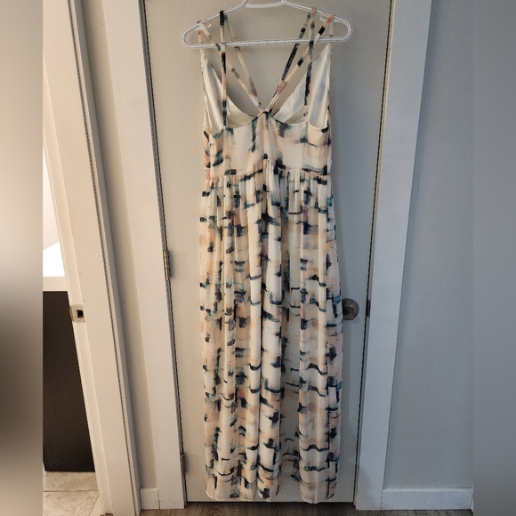 Pink Blue Print RW&CO dress size 8 - Picture 2 of 4